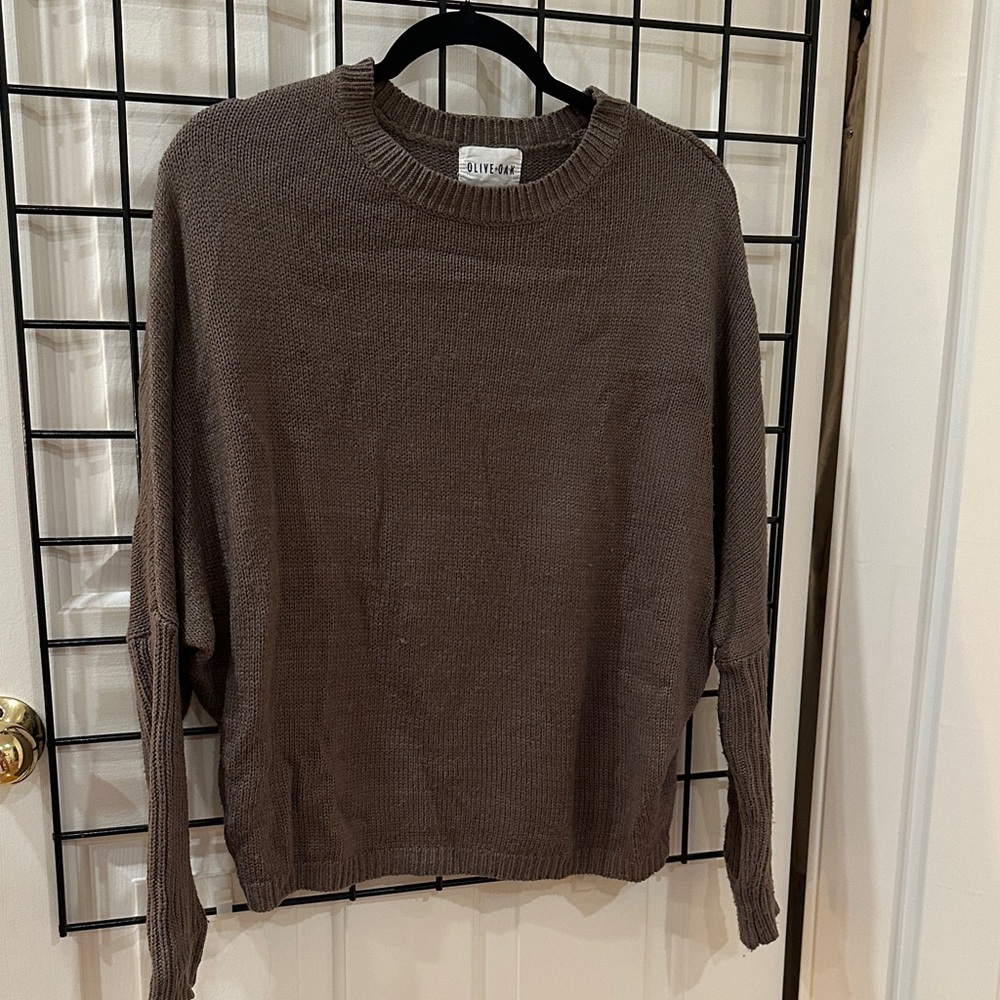 Urban Outfitters Brown Crew Neck Sweater